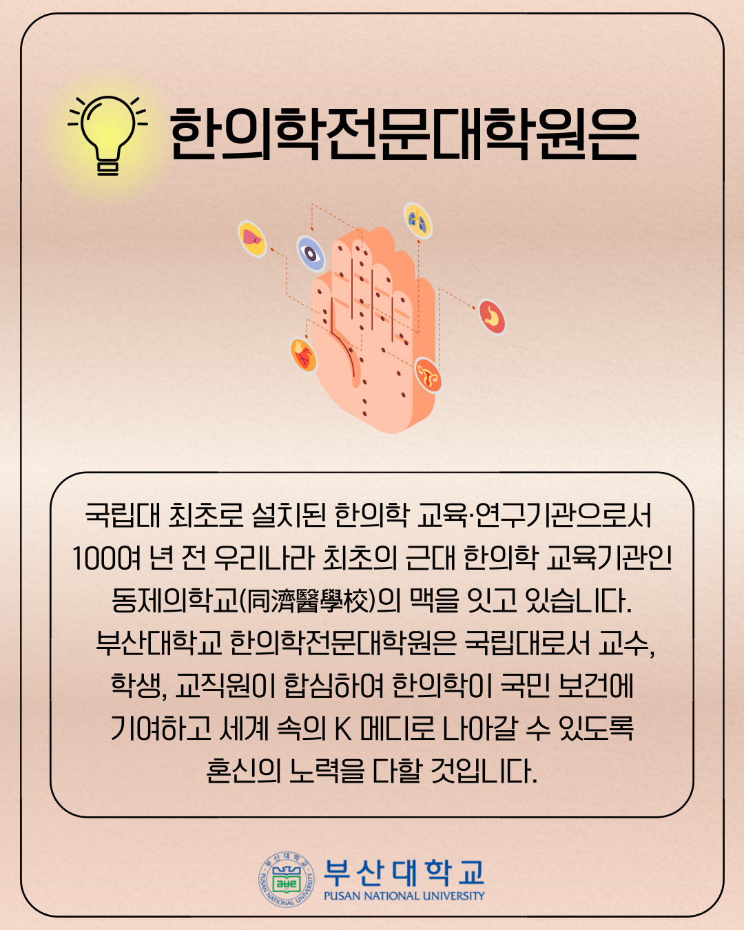 '[PNU_대학생활] 한의학전문대학원 소개' 첨부파일 이미지, 상세내용은 아래내용 참고